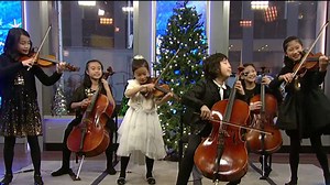 Joyous String Ensemble plays seasonal medley