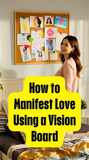 "How to Manifest Love Using a Vision Board" #loa #manifestinglove #shorts