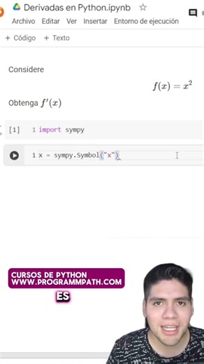✨ ¡Aprende a derivar con Python! 📉 #programacion