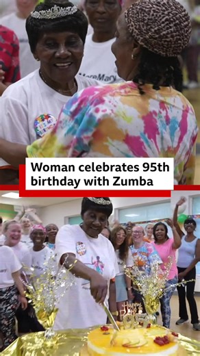 A woman from south London has celebrated her 95th birthday by attending a Zumba class. Happy birthday Mary!! 🎂🥂 #london #londonnews #londonlife #zumba #positive #goodnews | BBC London