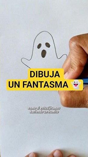 Draw a Ghost 👻 very easy #drawing #tutorial #ghosts