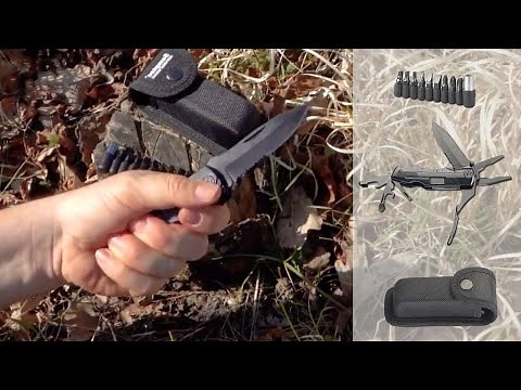 OUTIL MULTIFONCTION - 5 en 1 - lame ,pince, porte outil - [PEARLTV.FR]