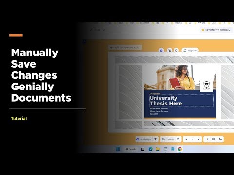 How to Manually Save Genially Documents