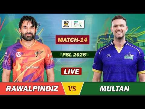 MULTAN SULTANS vs RAWALPINDIZ 14th MATCH LIVE | PSL 2026 LIVE | MS VS RP LIVE COMMENTARY | RWALPINDI