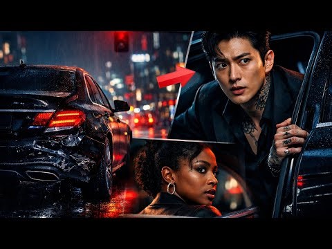 Korean Mafia Boss crashes into a Stubborn Black Woman car—1 Look Changes Everything,he can't let go