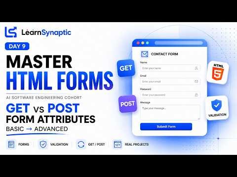 Day 9 | Stop Struggling with HTML Forms! GET, POST & Form Attributes Explained