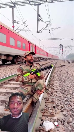 Army Officer Stuck In Railway Tracks(Part-01)#shorts#ytshorts#youtubeshorts#army#republicday