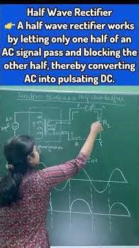 👉Half Wave Recitifier #class12physics #physics