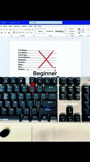 🔥 MS Word Shortcut You Wish You Knew Earlier! ⚡ #shorts