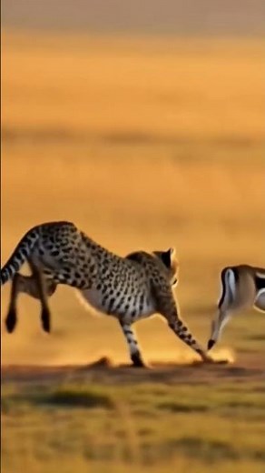 Deadly Speed! Leopard Running Behind Deer in Africa #Wildlife #Viral #Shortfeed #animalattack