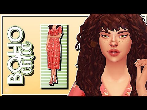 The Sims 4 | BOHO CUTIE 🌿 | CAS & Lookbook + CC Links
