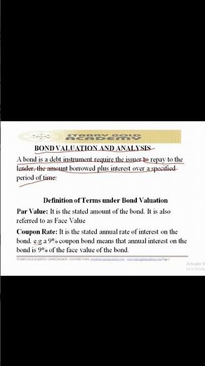 ICAN video Lecture on STRATEGIC FINANCE MANAGEMENT-BOND VALUATION AND ANALYSIS