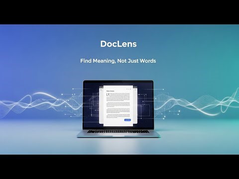 DocLens – your intelligent document search assistant.