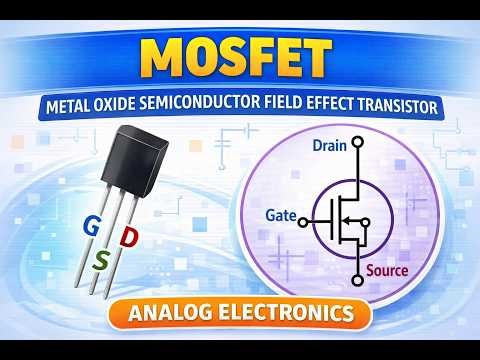 MOSFET (Metal Oxide Semiconductor Field Effect Transistor)|Construction &Working |Analog Electronics