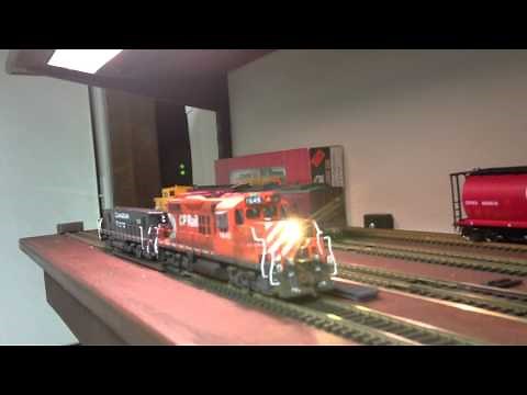 CP Rail GP9u and a CP slug