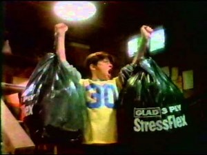 Glad Bags commercials with Tom Bosley 1985