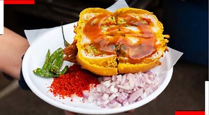 10K views · 577 reactions | Ulta vada pav is a twist to the iconic...