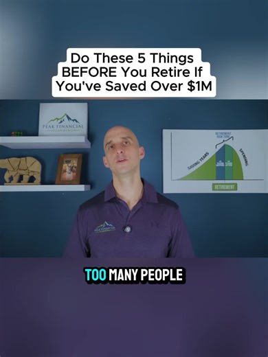 Do These 5 Things BEFORE You Retire If You've Saved Over $1M #retirementplan #financefreedom #howmuchtoretire #tipsmoney #retirementplanning