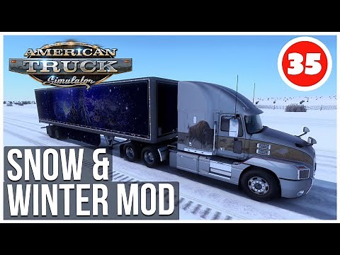 ATS | How to Install Snow Winter Mod | American Truck Simulator Career | Episode 35 - Frosty Winter