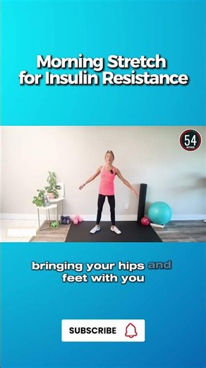Morning Stretch for Insulin Resistance #carolinejordan
