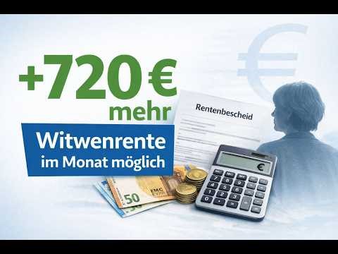720 € mehr Witwenrente im Monat – diese neue Regel macht es möglich