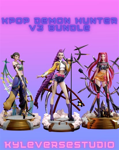 Trio Macan Hunter V3 – Rumi, Mira and Zoey | Full Bundle   Bikini & Nude Variants ,split - Etsy
