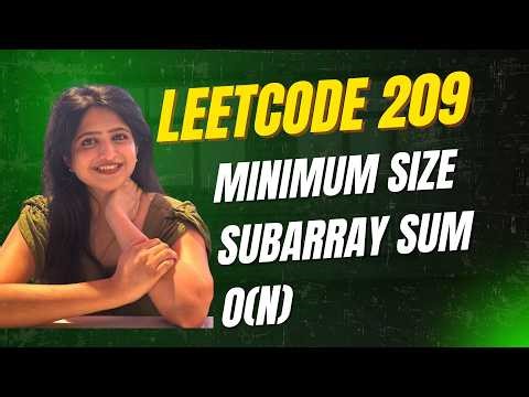 Minimum Size Subarray Sum - Leetcode 209 - Python