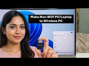 How to Make Non WiFi PC/Laptop Wireless to Using WiFi Adapter (Zebronics)