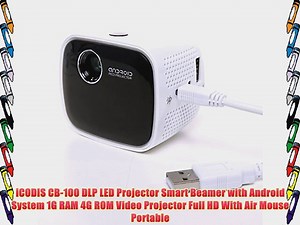 iCODIS CB-100 DLP LED Projector Smart Beamer with Android System 1G RAM 4G ROM Video Projector