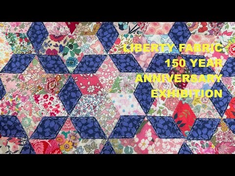 LIBERTY FABRIC 150 Year Anniversary 1000's of 11inch blocks were part of the display #quilts #sewing