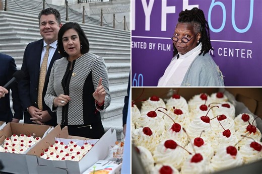 Rep. Nicole Malliotakis brings ‘Whoopi Goldberg’s FAVORITE’ cakes to the Capitol – after ‘The View’ co-host slammed Staten Island’s Holtermann’s Bakery
