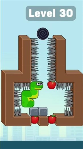 snake puzzle Slither to Eat Level 30 solve | Puzzle Gameplay | level 30 complete |#iq#gaming#shorts