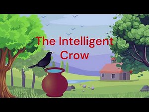 The Intelligent Crow story | English story with subtitle | Moral stories for kids | The Thirsty Crow