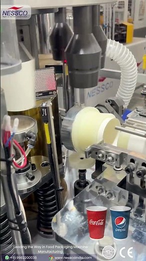 Double Wall Paper Cup Machine | 80 Cups/Min | Open Cam Technology | High-Speed Cup Maker