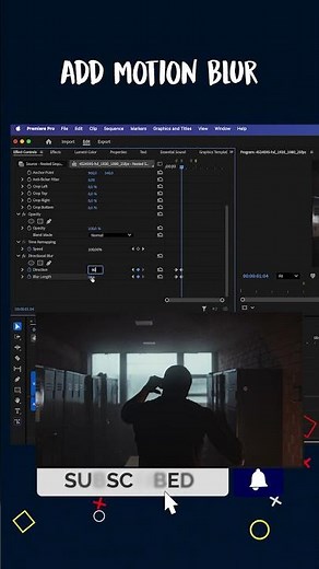 Motion Blur in Premiere Pro 🔥 (Directional Blur)