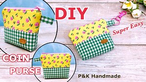 Beautiful Coin Purse🌷How to Make 2Tone Coin Purse | Sewing Tutorial #coinpurse #sewing #handmade #sewingtutorial #sewingideas #sewingtips #sewingprojects #sew #sewingmachine #กระเป๋าใส่เหรียญ #กระเป๋าผ้า #สอนเย็บกระเป๋าผ้า | P&K Handmade