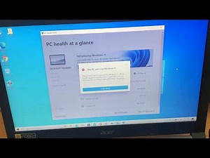 How to Check if Your PC Can Run Windows 11 | Acer laptop