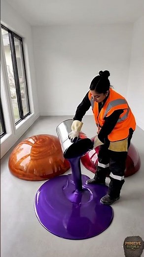 Purple vs Orange vs Red Epoxy Floor — Which One Wins?#shorts
