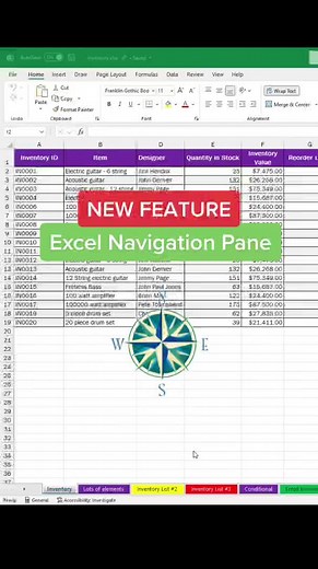 Navigate your #Excel spreadsheet 🧭 #excelpro #learnexcel #spreadsheet #exceltips #exceltricks #MicrosoftExcel #officetips #techtips #techtok #tutorial