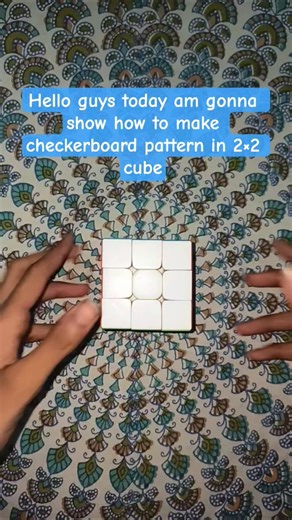 checkerboard pattern in 2×2 cube😍🔥