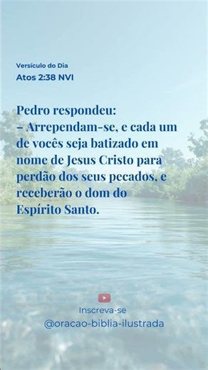 Versículo do Dia | Atos 2:38 (NVI) | Arrependimento e Novo Começo