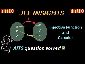 Injective Function -- A tricky FIITJEE AITS question Solved