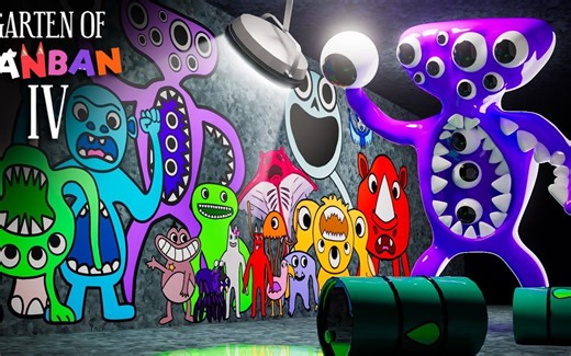 Garten of Banban 4 - ALL BOSSES + ENDING (Gameplay)