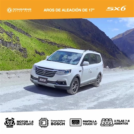 Motor de 1.6 Mitsubishi Multipunto, de 7 y 8 Asientos, pantalla android 10¨, Aros de 17¨ y mucho mas. Además, llévatela con estos grandes beneficios: 🔸 5 Años de Garantía o 120 000 Km. 🔸 Recibimos tu auto en parte de pago. 🔸 Amplio stock - Entrega inmediata. 🔸 Ven y realiza tu prueba de manejo 🔑. ❗ No aplica para Plan Taxi. ➡️Cotiza aquí: bit.ly/Dongfeng-Form ➡️Nuestros locales: bit.ly/Dongfeng-Locales | Dongfeng Perú