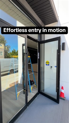 From old hardware to seamless motion. Auto door operator   handicap push buttons installed clean and tight. Empirical Technologies Ltd. 778-798-6971 | 778-882-6572 #autodooroperator #handicappushbutton #doorautomation #cleaninstall #smoothmotion