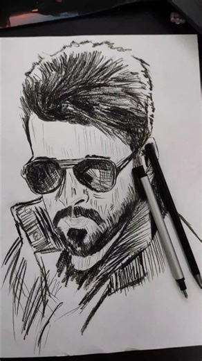 south superstar Surya 🔥 #art #trending #viral #surya #drawing #new #sketch #shortsfeed #shorts