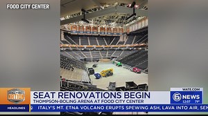 Seat renovations at Thompson-Boling Arena