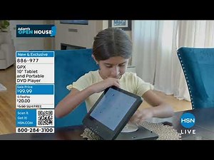 GPX 10" Tablet and Portable DVD Player Combo with Headph...