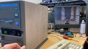 This is what Turbo button on an old PC does - in this case while running Doom on an 486 @80MHz