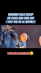 Birdman TAKES A NAP On Stage During CASH MONEY Performance😯 #birdman #wow360news | WOW 360 News
